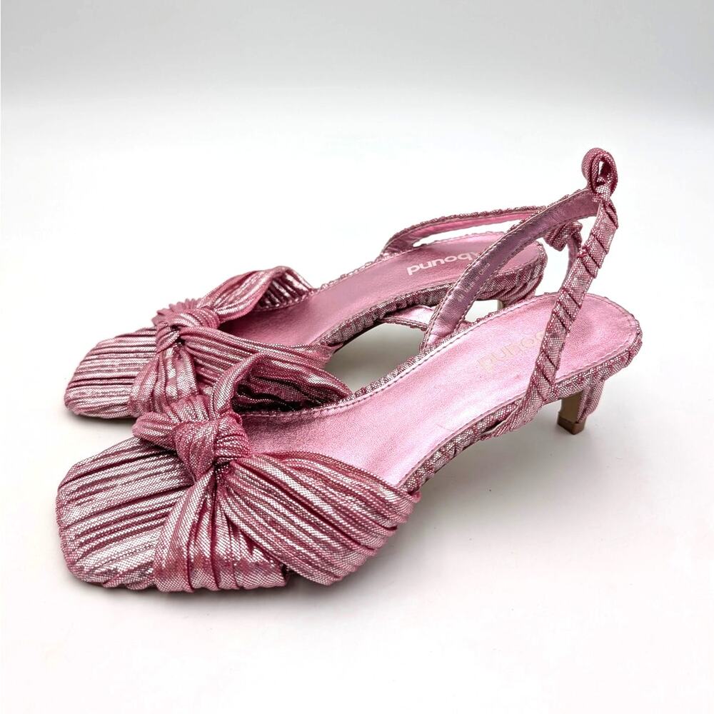 Abound Diana Kitten Heel Sandals Open Toe Women's Pink Orchid Size US6M EU36.5